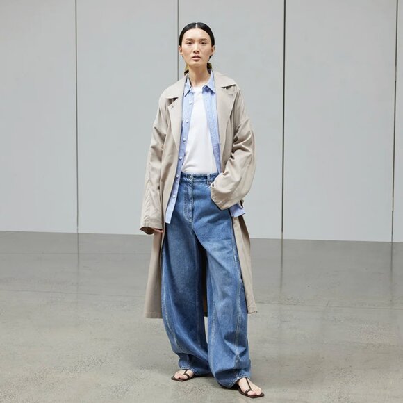 Tibi: Classic Wash Denim Sid Jean in Classic Blue Size 26 Short - Picture 1 of 11